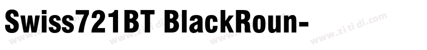 Swiss721BT BlackRoun字体转换